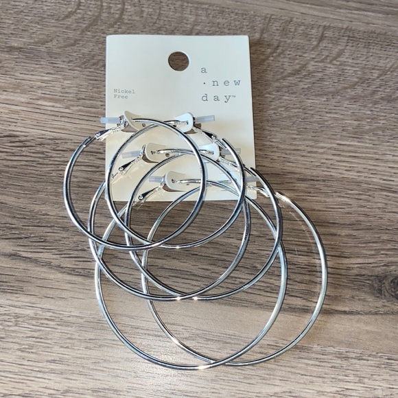 a new day Jewelry - 3 Piece Hoop Earring Set